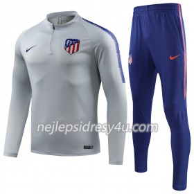 Atlético Madrid Tréninkový Mikina Soupravy Šedá Bílá 2018/19